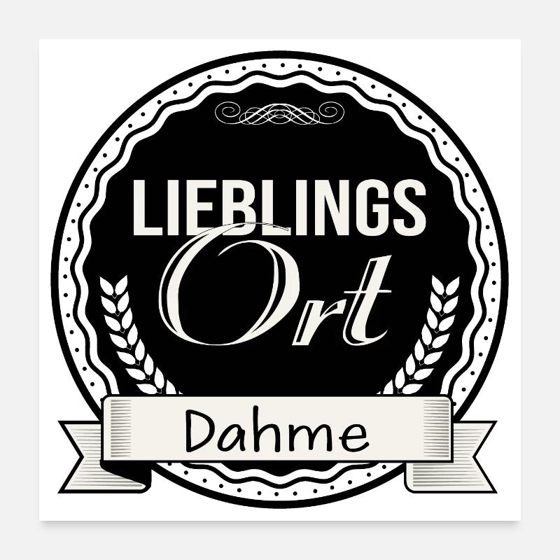 Lieblingsort Dahme Poster 60x60 cm