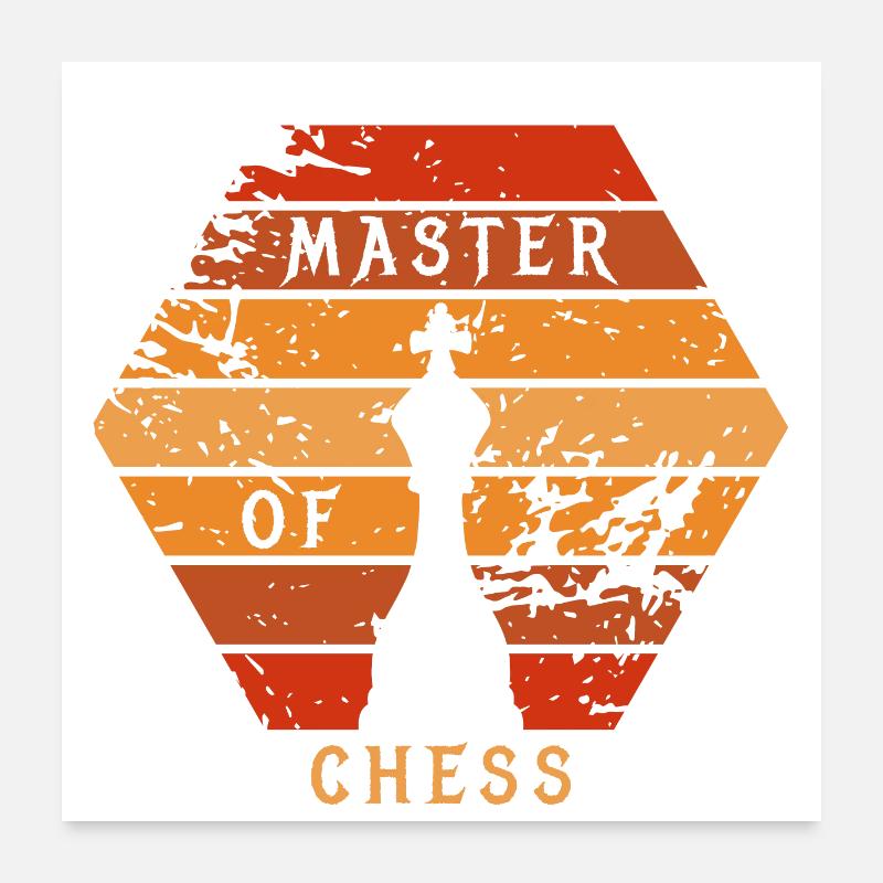 Master of Chess Poster 60x60 cm