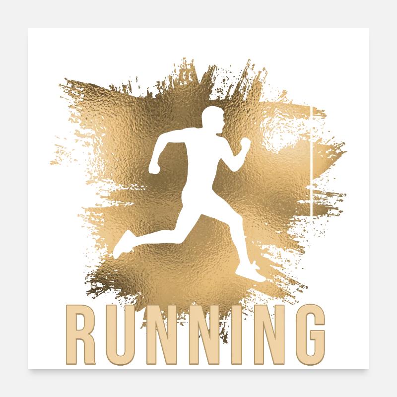 Running Poster 60x60 cm