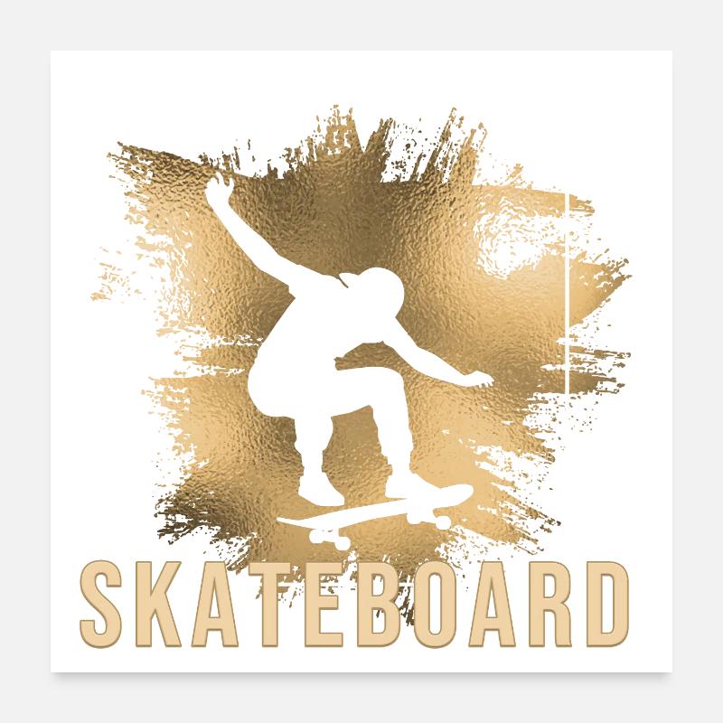 Skateboard Poster 60x60 cm