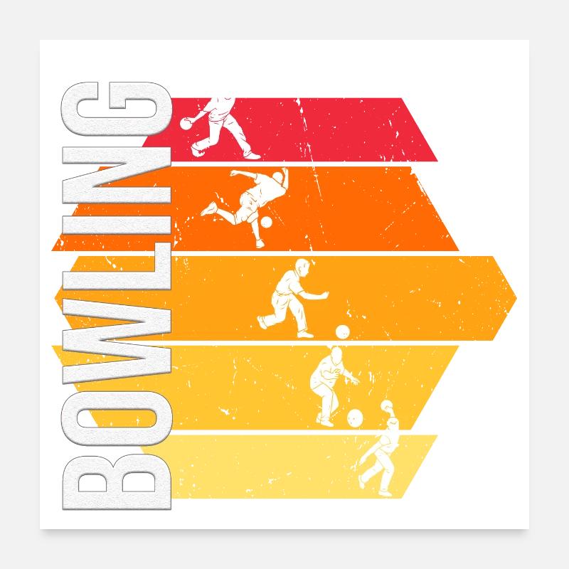 Bowling Poster 60x60 cm