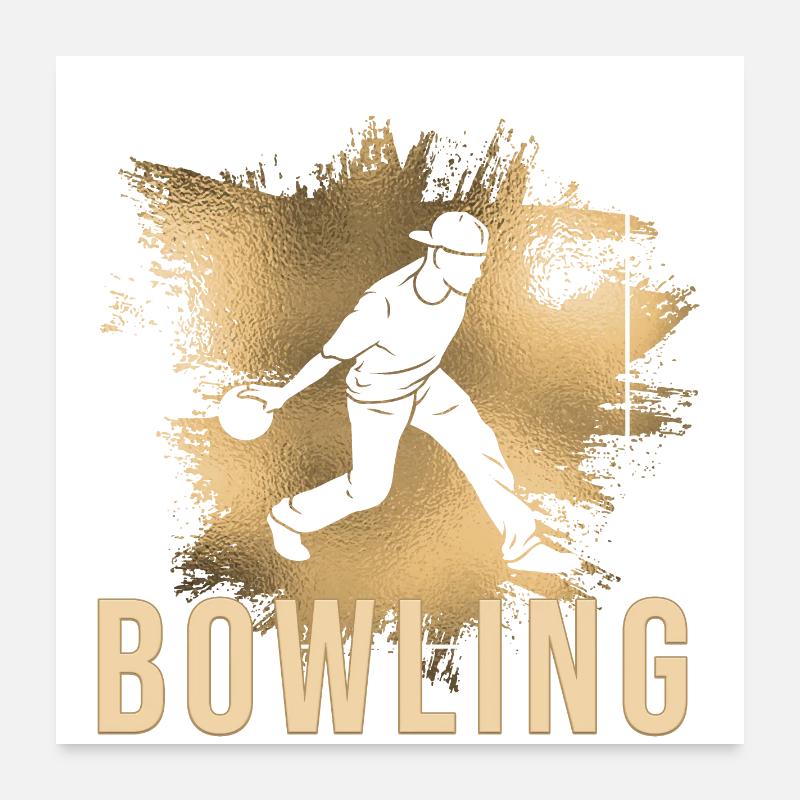 Bowling Poster 60x60 cm