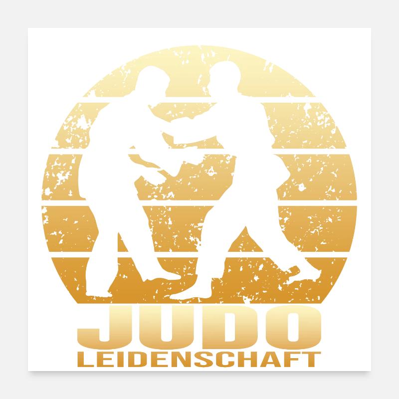 Judo Leidenschaft Poster 60x60 cm