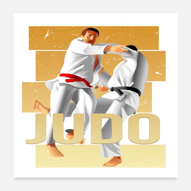 Judo Poster 60x60 cm