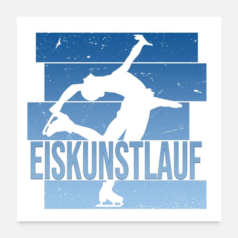 Eiskunstlauf Poster 60x60 cm