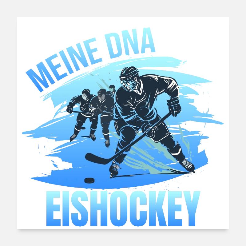 Meine DNA - Eishockey Poster 60x60 cm