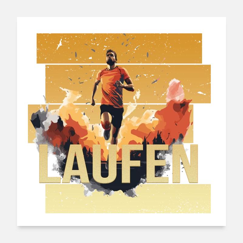 Laufen Poster 60x60 cm