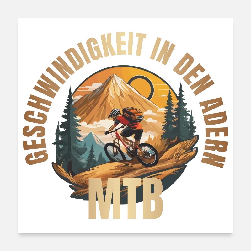 Geschwindigkeit in den Adern Poster 60x60 cm