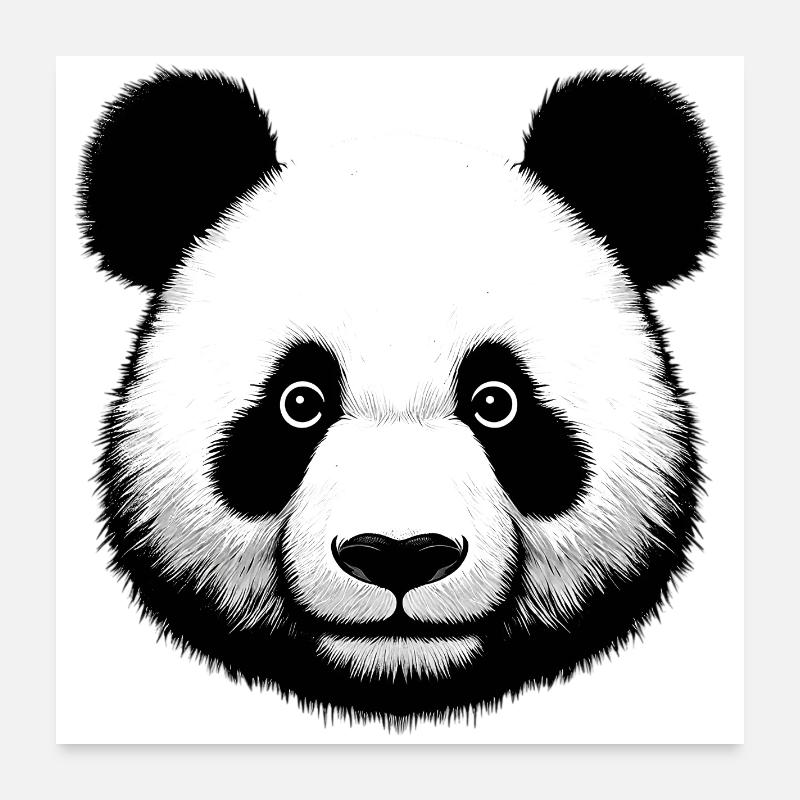 Panda Poster 60 x 60 cm