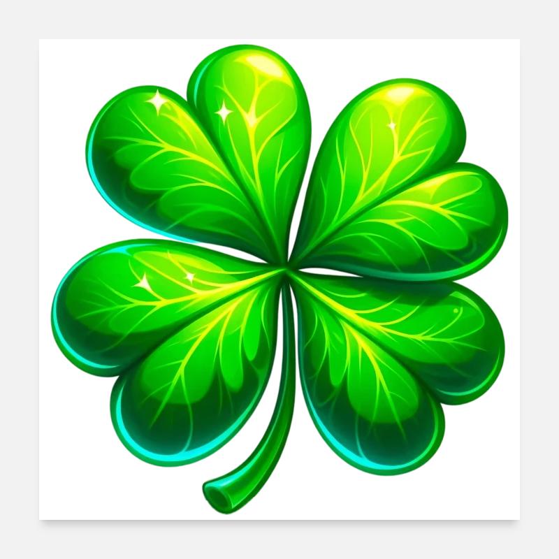 Four-leaf clover Poster 24" x 24" (60x60 cm)
