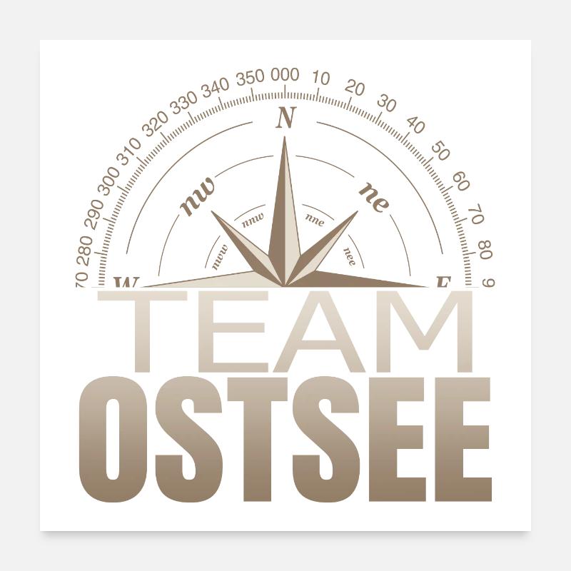 Team Ostsee Poster 60x60 cm