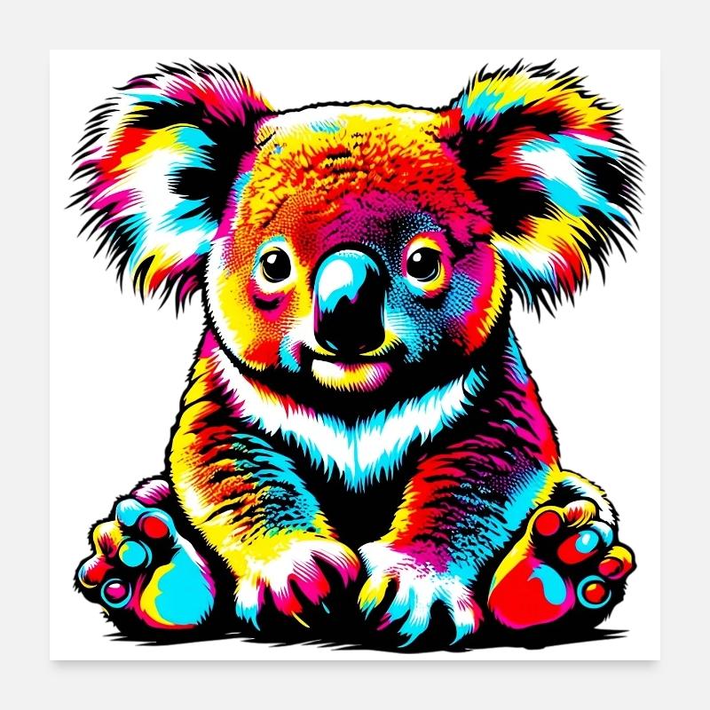 Koala Poster 60x60 cm