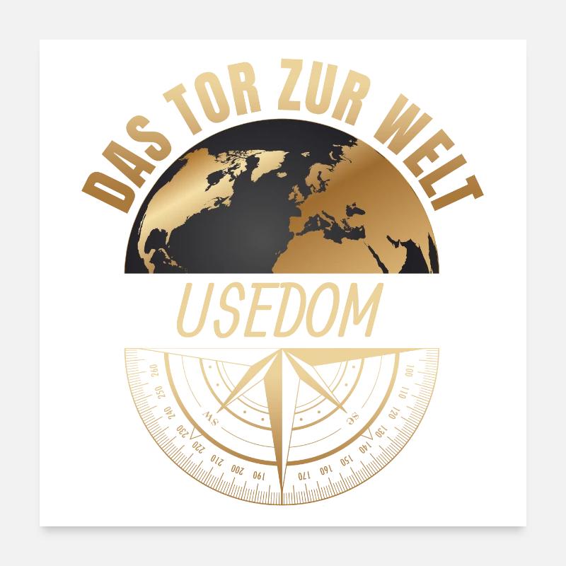 Das Tor zur Welt - Usedom Poster 60x60 cm
