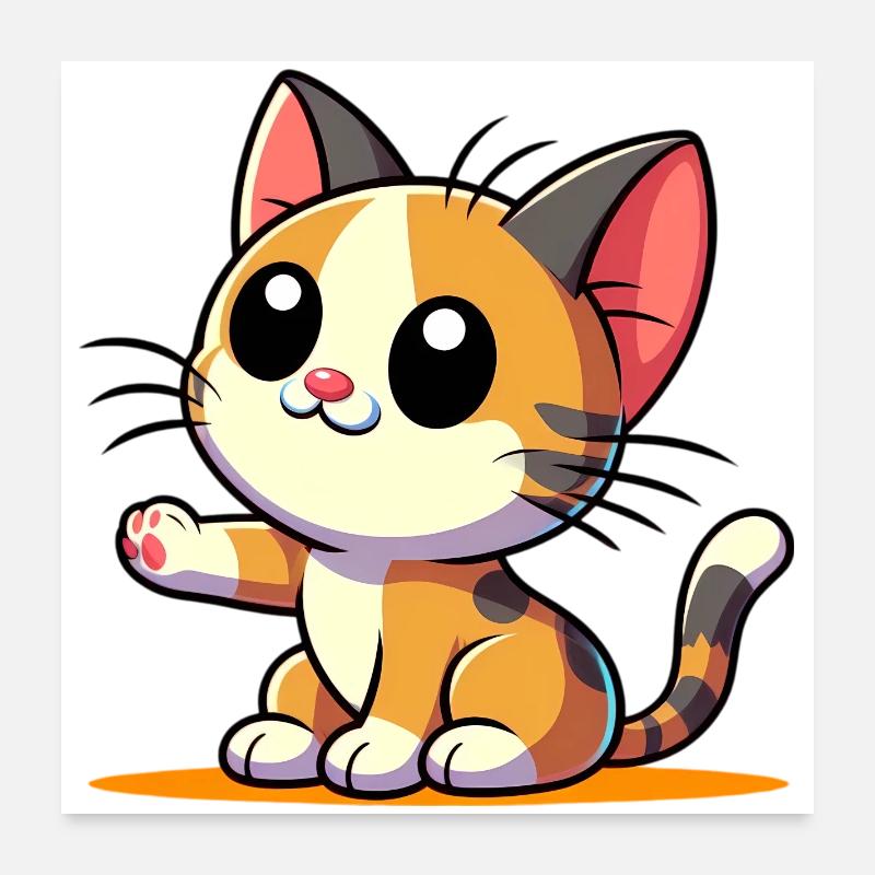 Chat Poster 60 x 60 cm