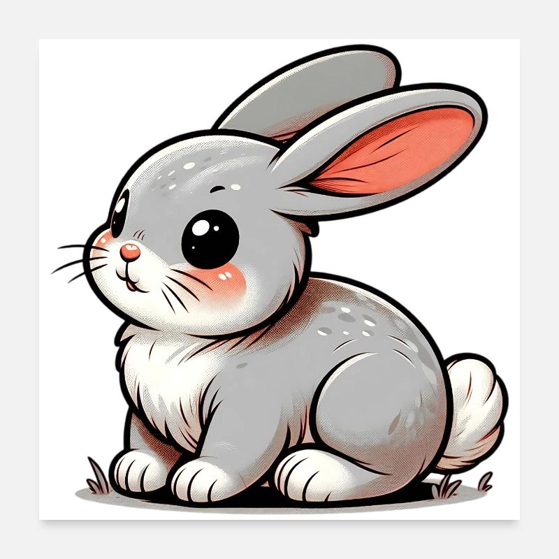 Lapin Poster 60 x 60 cm
