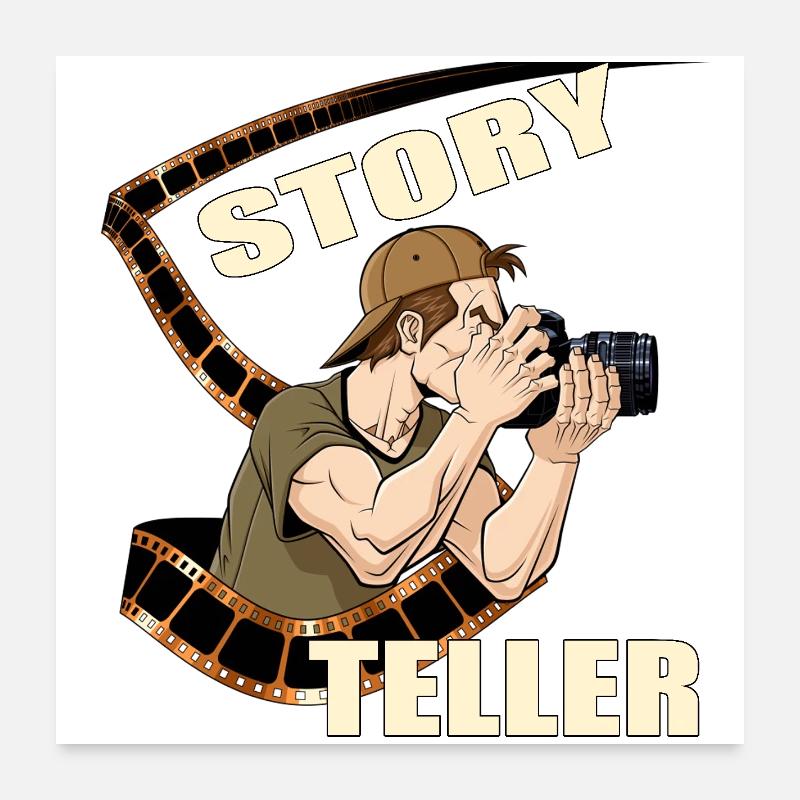 Story Teller Poster 60x60 cm