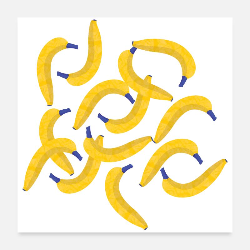 Banane Poster 60x60 cm