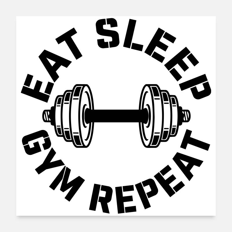 gym Poster 24" x 24" (60x60 cm)