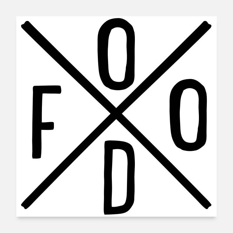Food Poster 24" x 24" (60x60 cm)