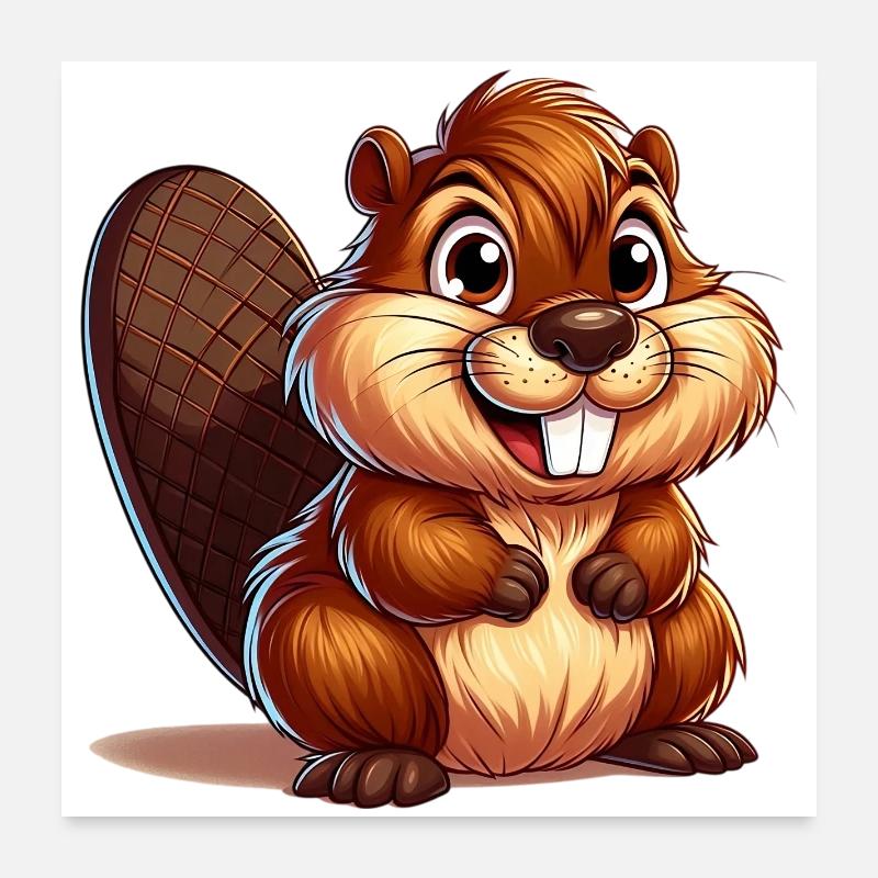 Castor Poster 60 x 60 cm
