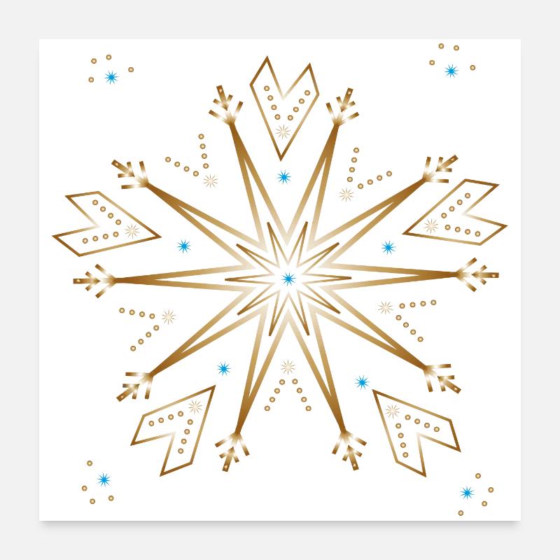 Weihnachtsstern Poster 60x60 cm