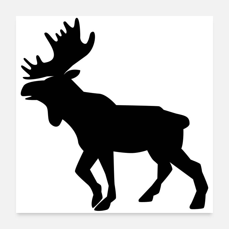 Moose Poster 60x60 cm