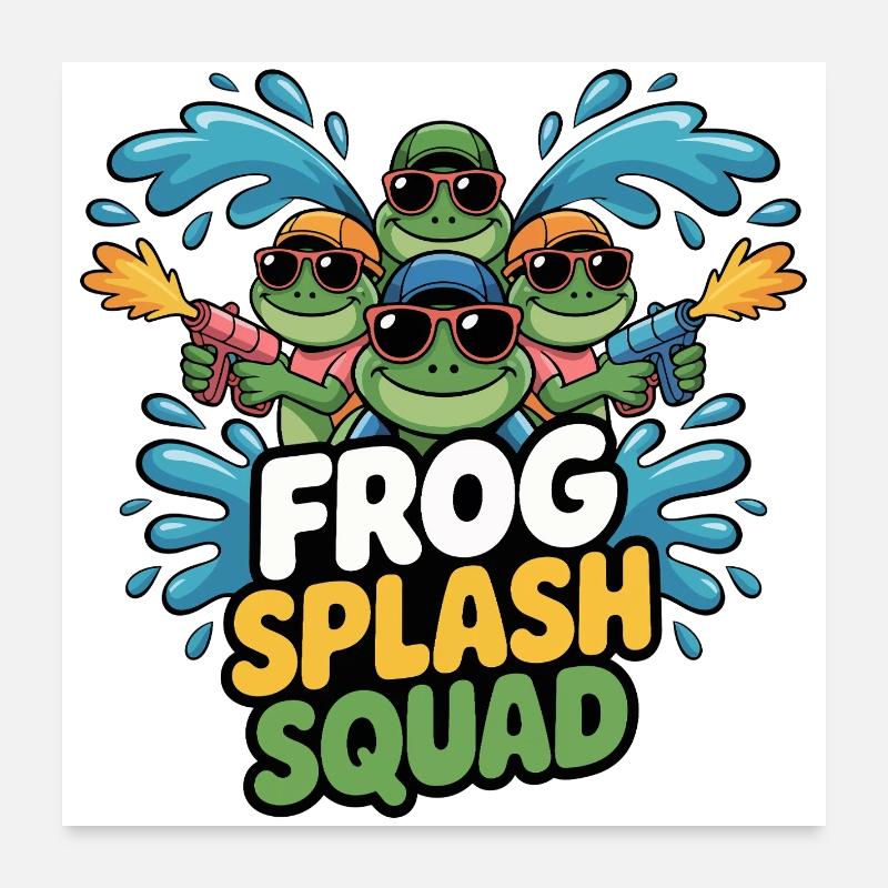 Équipe Frog Splash Squad Poster 60 x 60 cm