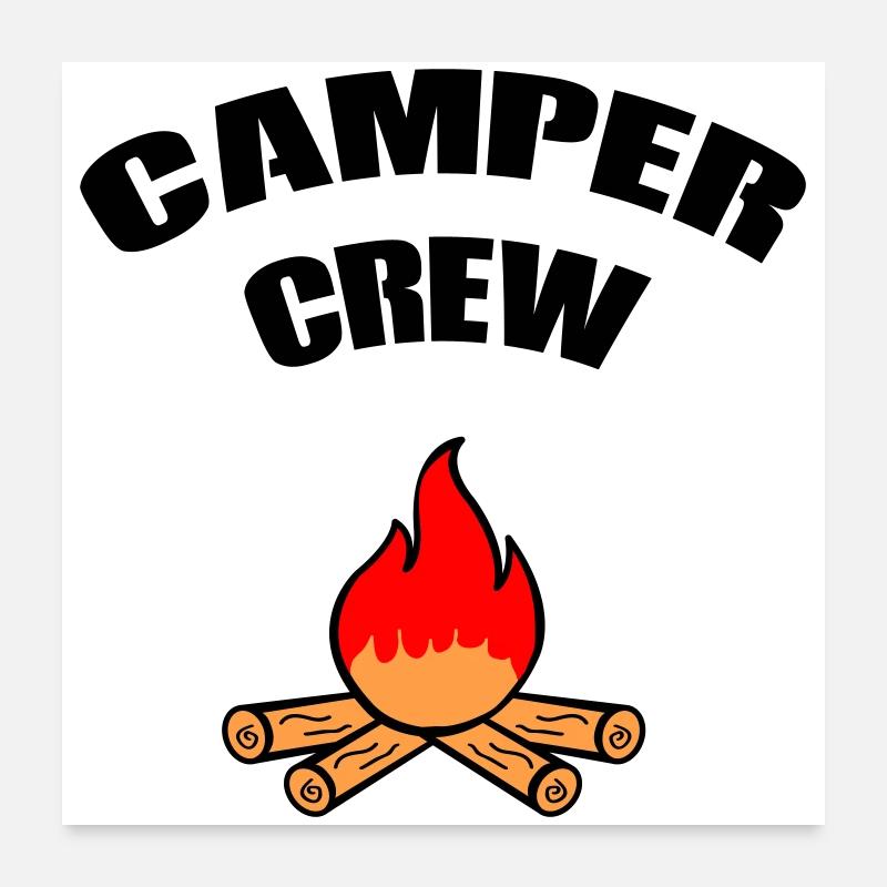 Campfire Flame Romance Poster 24" x 24" (60x60 cm)