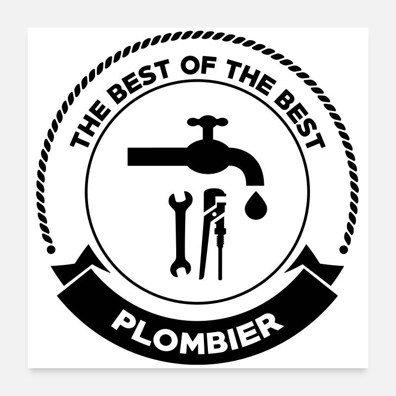 Plombier Poster 60 x 60 cm