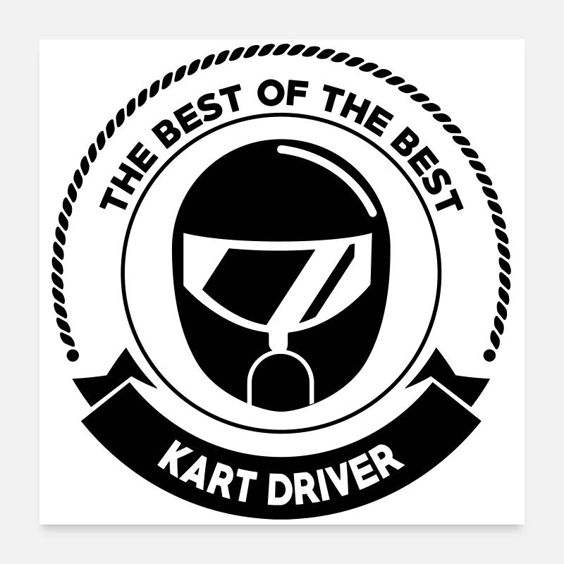 Karting / Kart / Go-Kart / Sport / Driver Poster 24" x 24" (60x60 cm)
