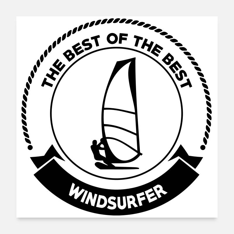 Windsurfen / Windsurfer / Windsurf / Windsurfing Poster 60x60 cm