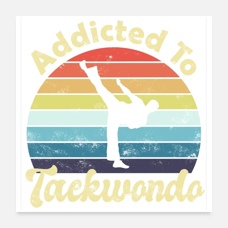 Taekwondo Poster 60x60 cm