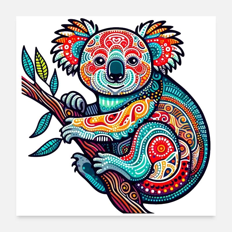 Koala Poster 60x60 cm
