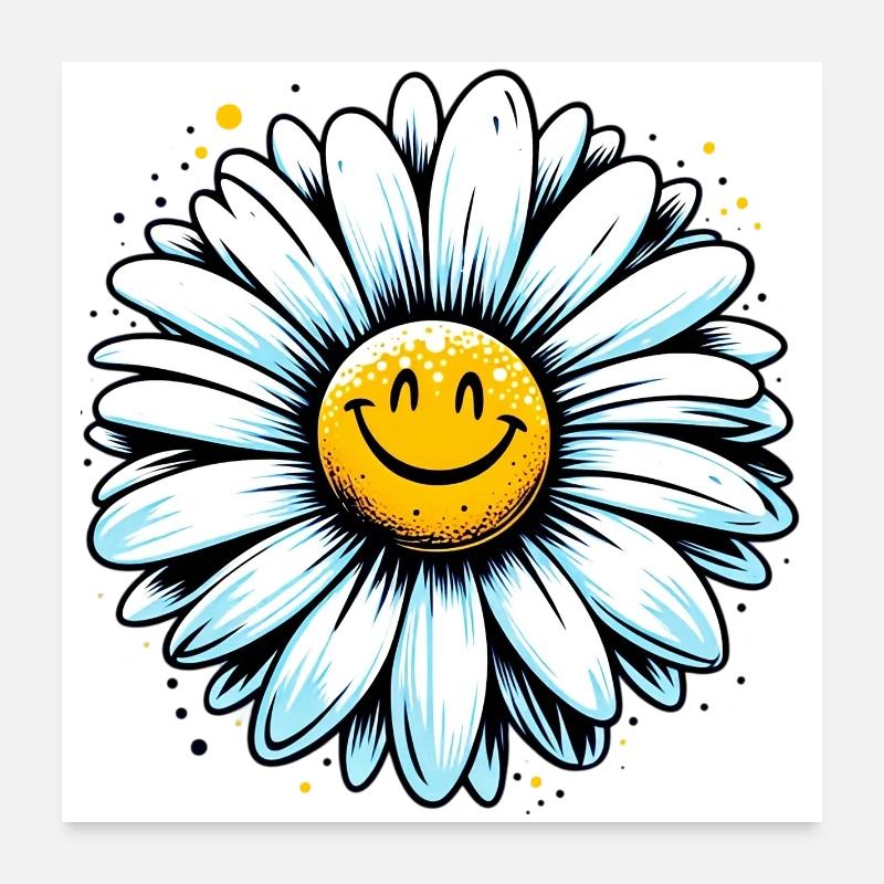 Daisy Poster 24" x 24" (60x60 cm)