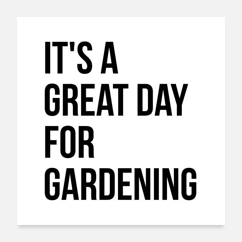 jardinage Poster 60 x 60 cm