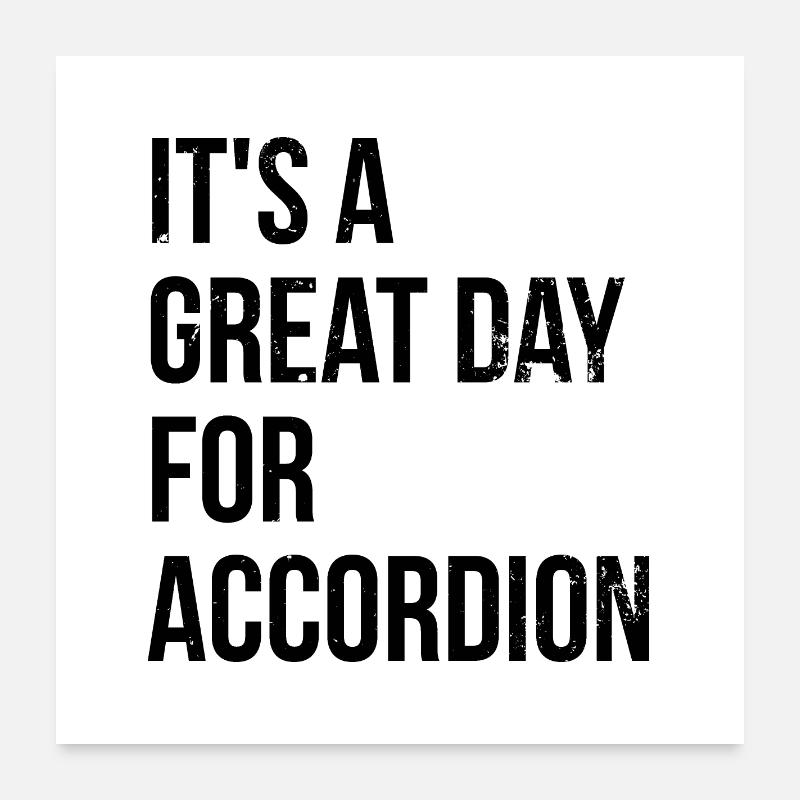 accordéon Poster 60 x 60 cm