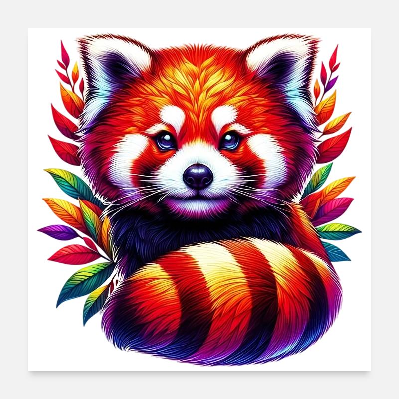 Petit panda Poster 60 x 60 cm