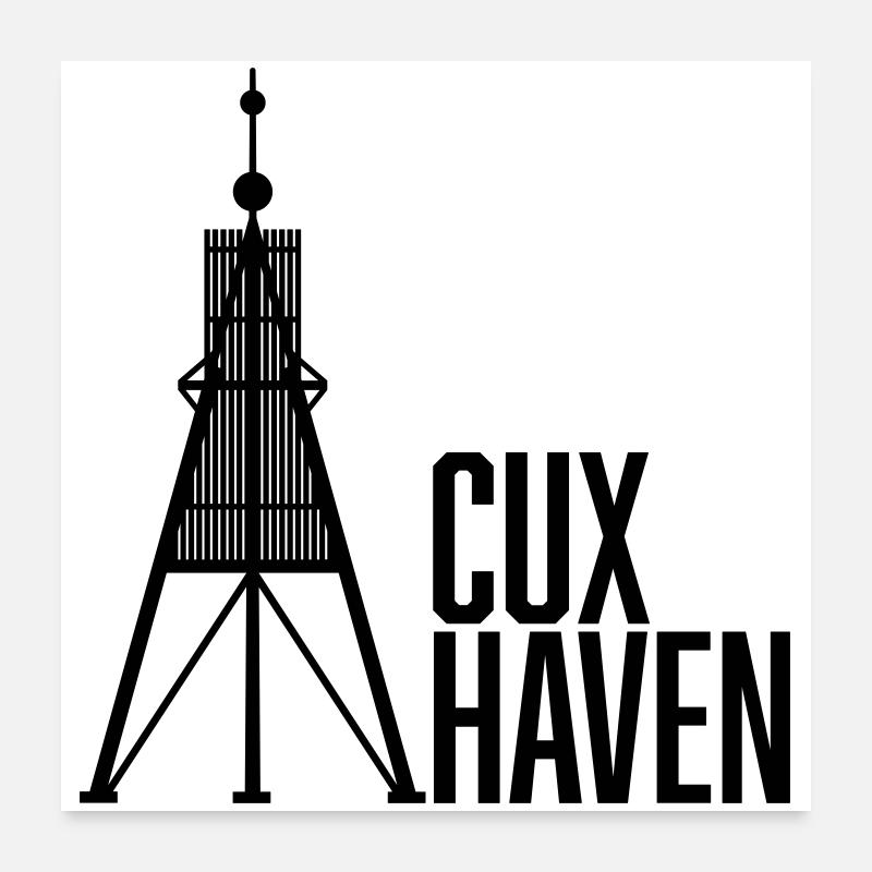 Cuxhaven Kugelbarke Poster 60x60 cm