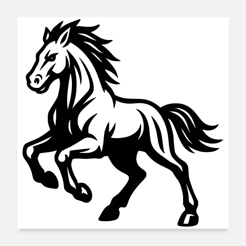 Horse Poster 24" x 24" (60x60 cm)