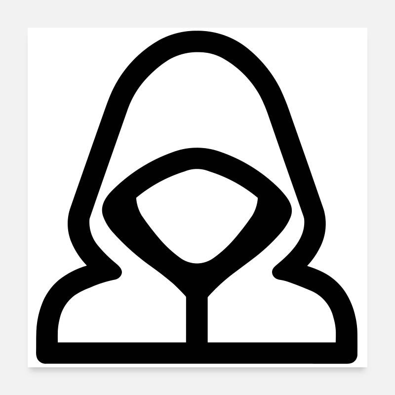 Hacker Poster 60x60 cm