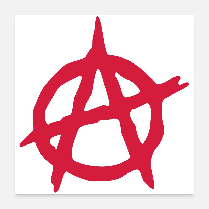 anarchy - Poster 24" x 24" (60x60 cm) - white