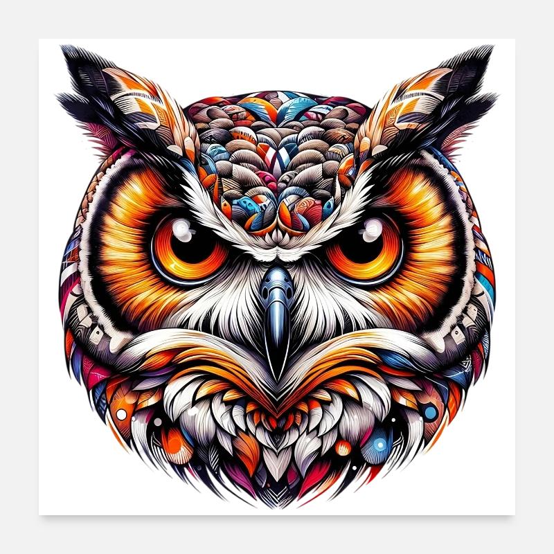 Owl Poster 24" x 24" (60x60 cm)