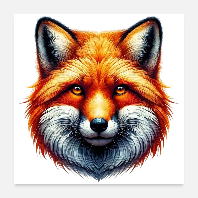 Renard Poster 60 x 60 cm
