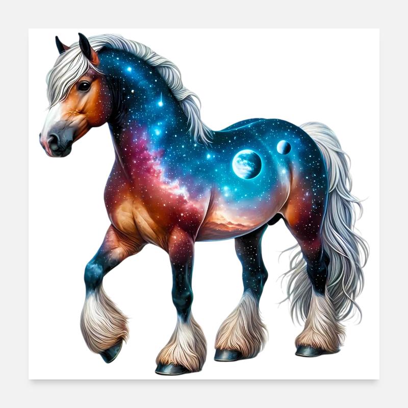 Pferd Poster 60x60 cm