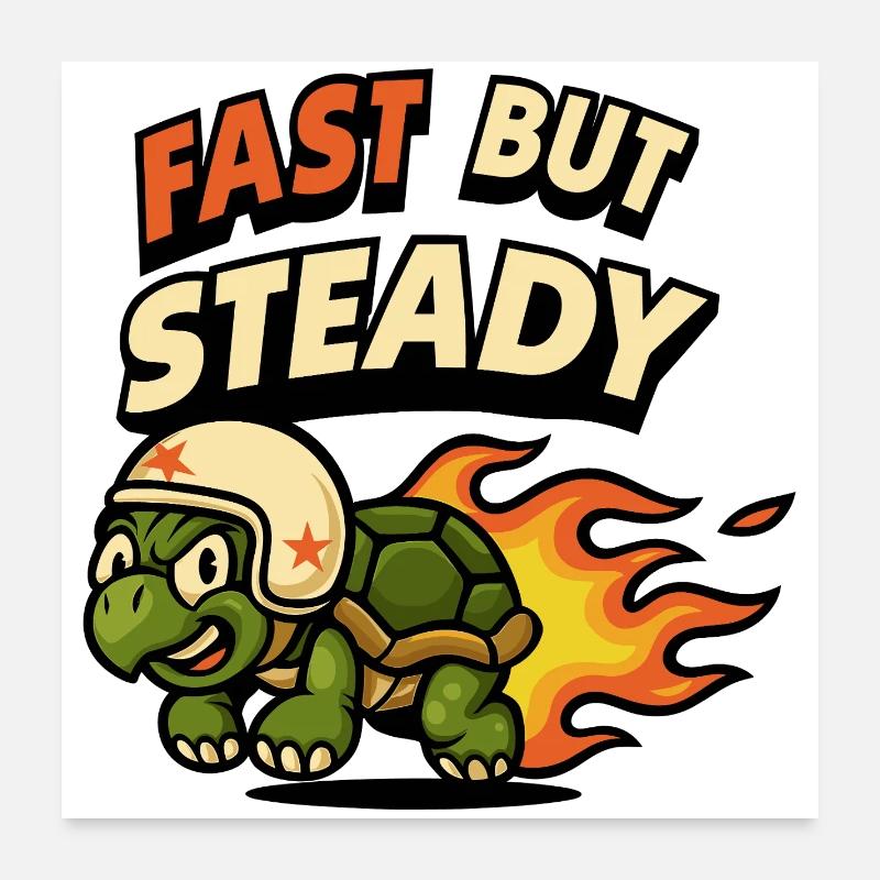 Fast yet durable turtle design Poster 24" x 24" (60x60 cm)