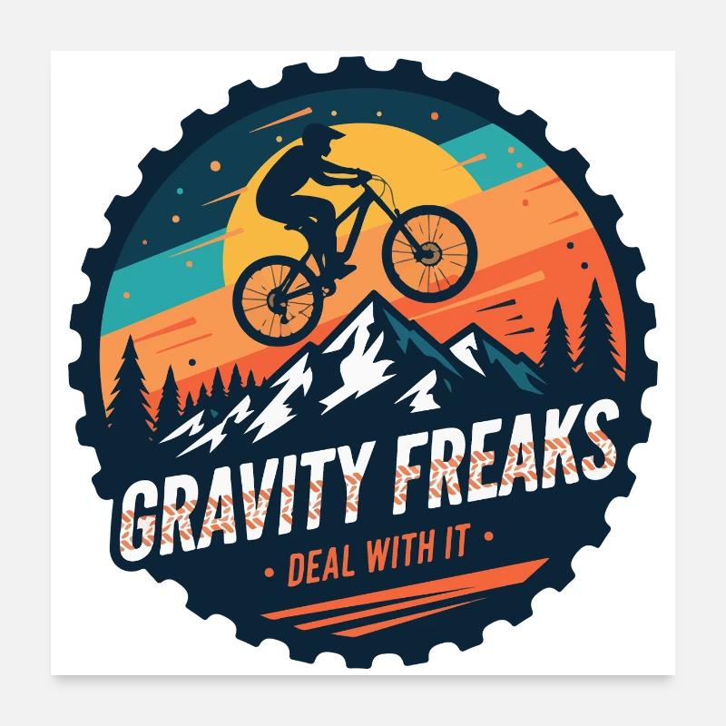 Badge Gravity Freaks VTT Sunset Poster 60 x 60 cm