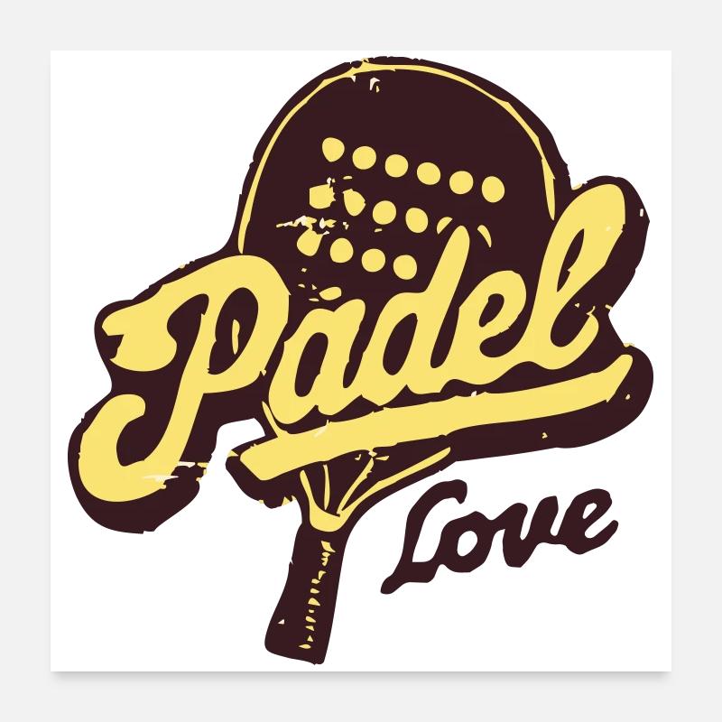 Paddle Love Rétro Poster 60 x 60 cm