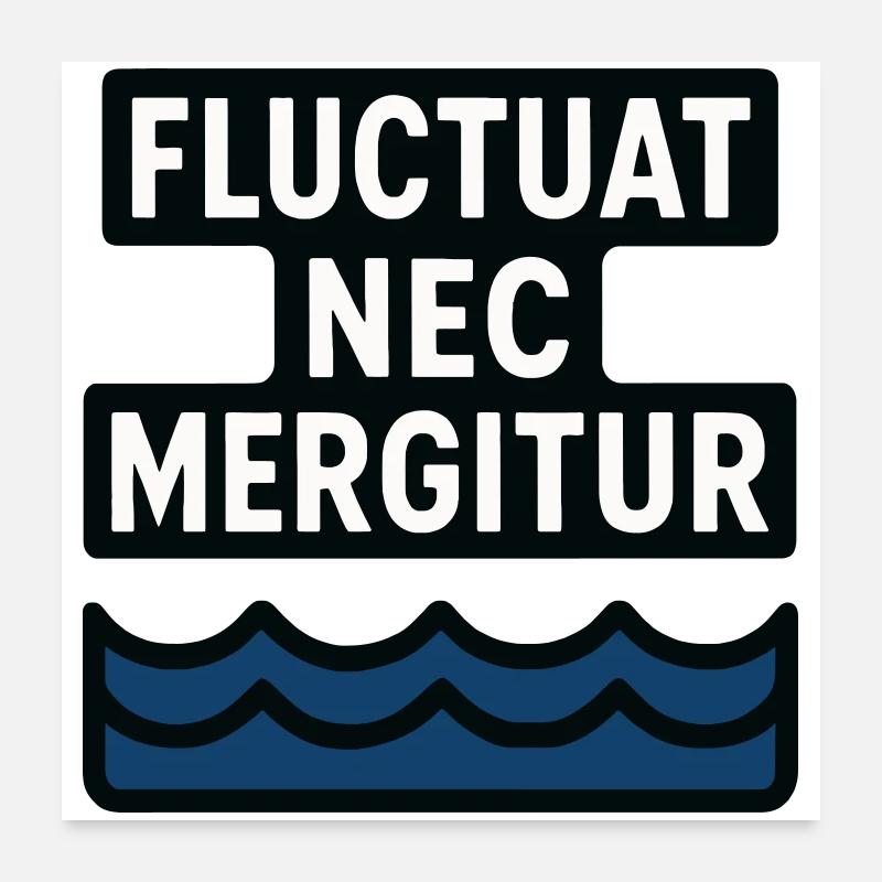 Fluctuat Nec Mergitur : Paris Résilient Poster 60 x 60 cm