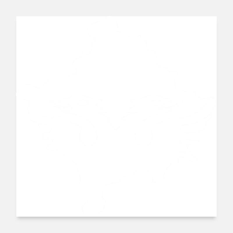 Kosovo - Albanais blanc Poster 60 x 60 cm