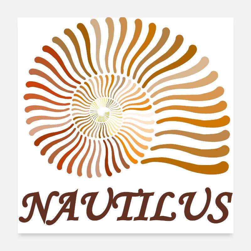 Nautilus Poster 24" x 24" (60x60 cm)
